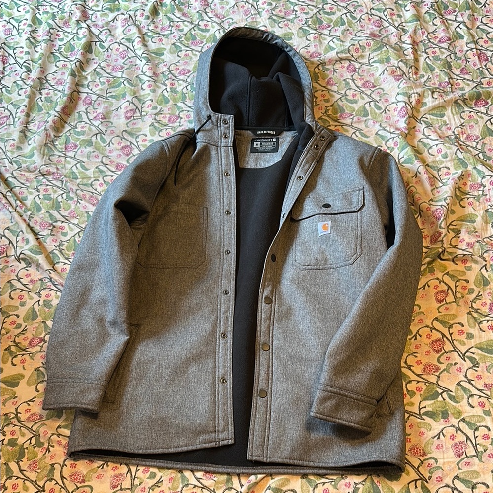 Carhartt Men's Gray Hooded Jacket